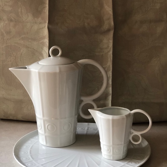 Philippe Deshoulieres Tea/coffee/ pot 3 piece st - Picture 3 of 6